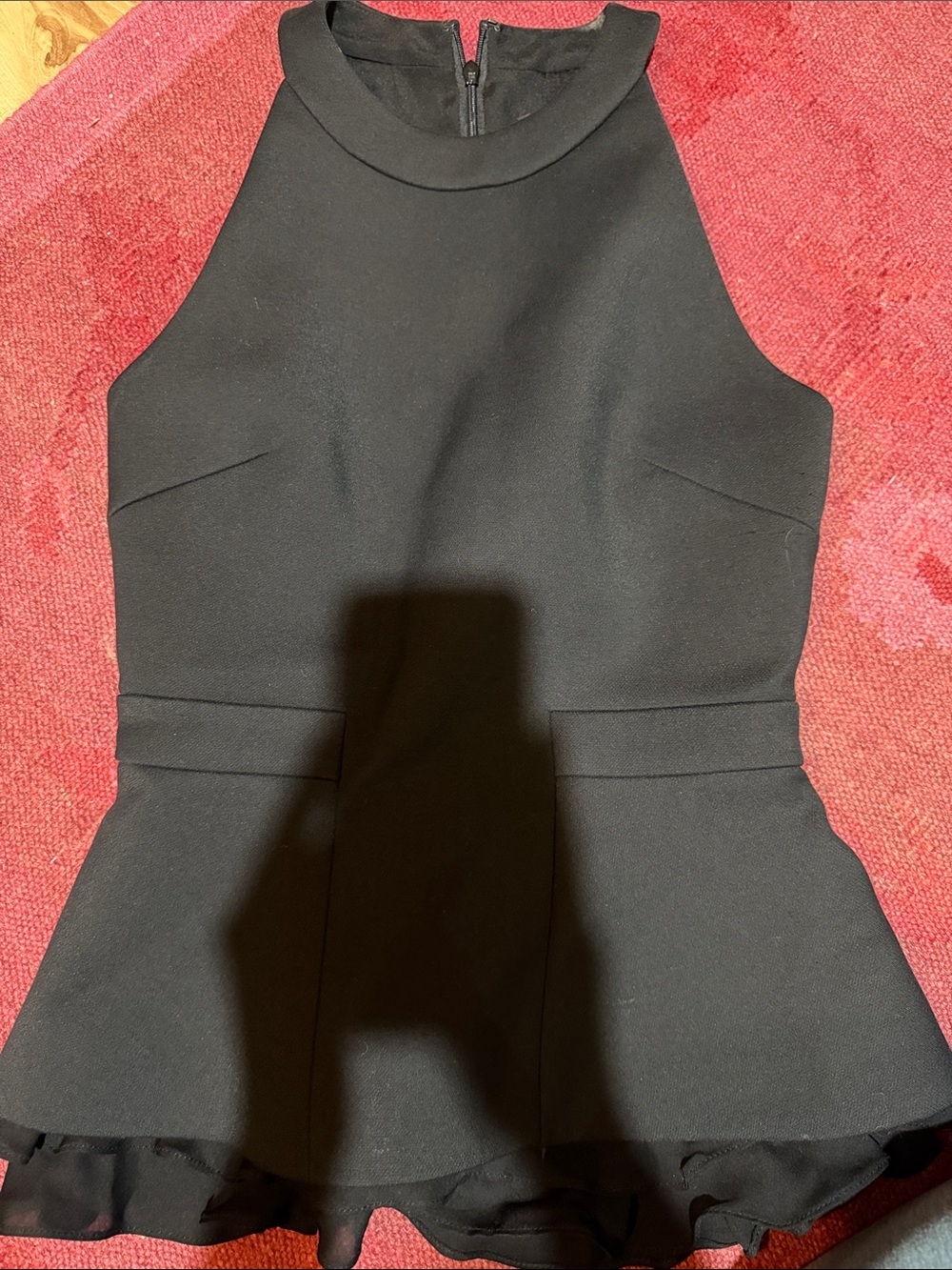 CUSHNIE ET OCHS black peplum top